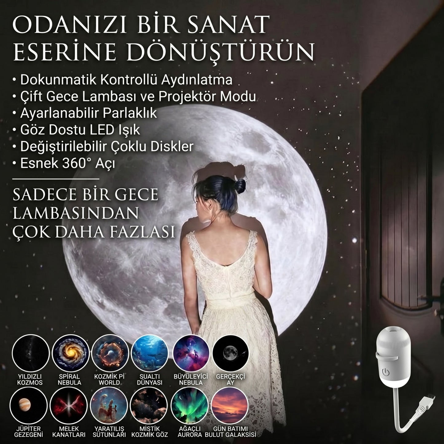 Oliese Mini Projeksiyon 🪐