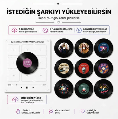 Oliese Aura Player — Manyetik Plaklı Müzik Kutusu