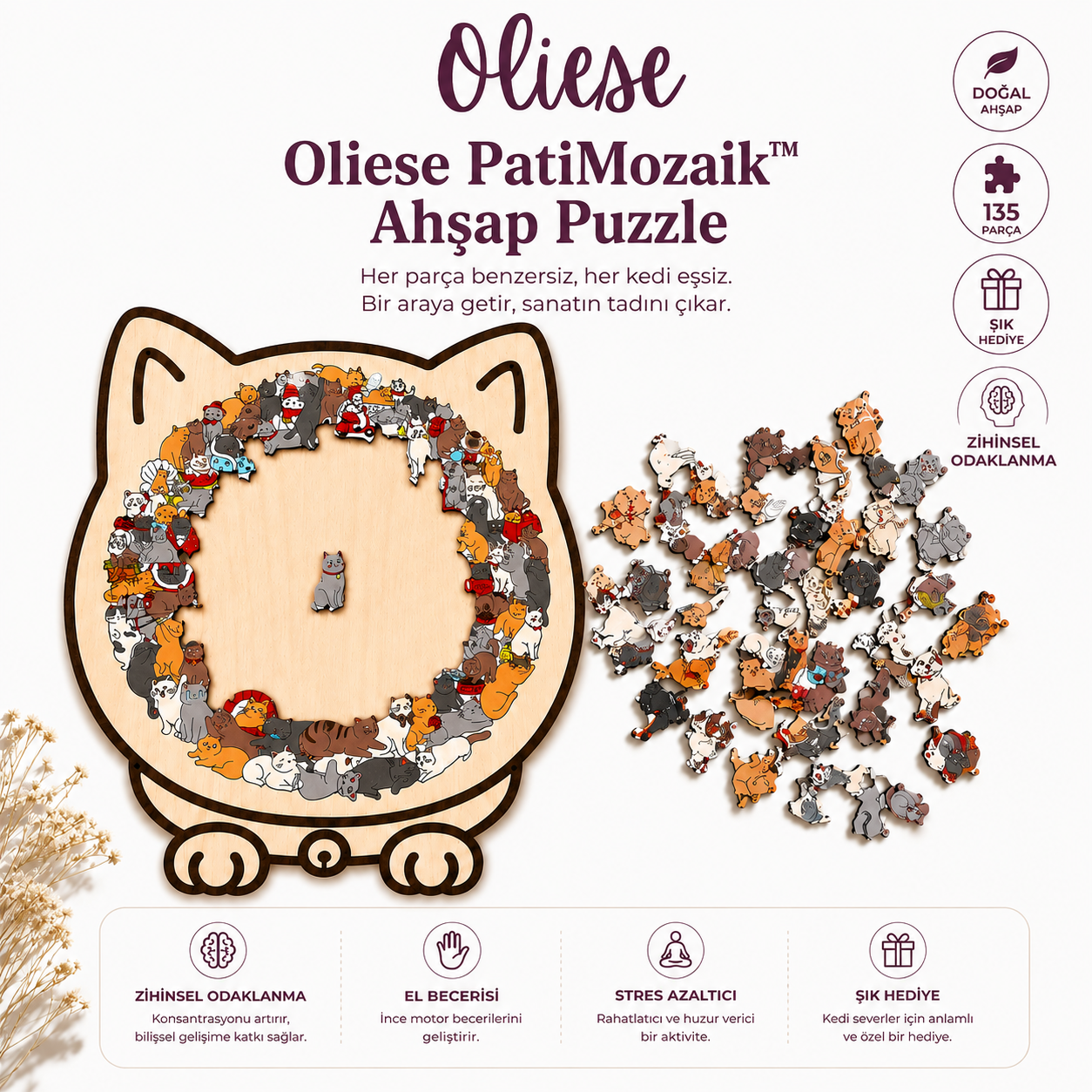 Oliese PatiMozaik™ Ahşap Puzzle