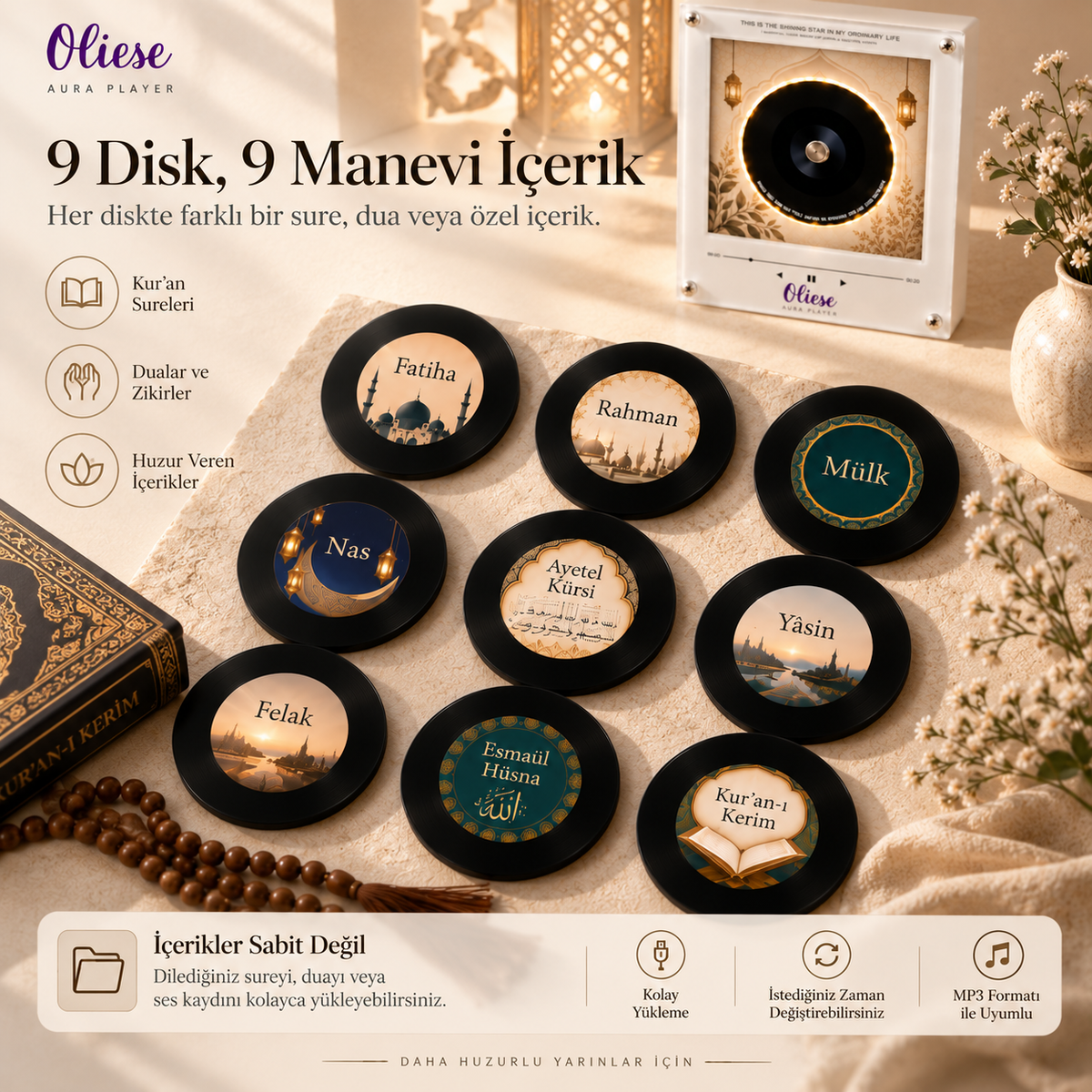 Oliese Aura Player – Dua & Sure Koleksiyonu